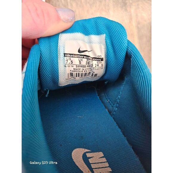 Nike Air Max Thea Print Blue Lacquer White EUC - Picture 10 of 13